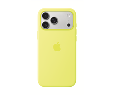 Apple iPhone 17 Pro Max Silikoninis dėklas with MagSafe – Neon Geltona
