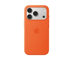 Apple iPhone 17 Pro Silikoninis dėklas with MagSafe – Oranžinis