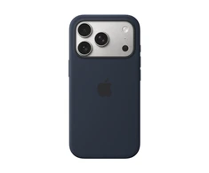 Apple iPhone 17 Pro Silikoninis dėklas with MagSafe – Midnight