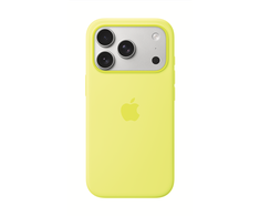 Apple iPhone 17 Pro Silikoninis dėklas with MagSafe – Neon Geltona