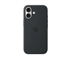 Apple iPhone 17 Silikoninis dėklas with MagSafe - Juodas