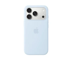 Apple iPhone 18 Pro Silikoninis dėklas with MagSafe - Crisp Blue - MK8W4ZM/A
