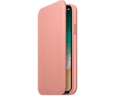 Apple iPhone X odinis atverčiamas dėklas - Rožinis (Soft Rožinė)