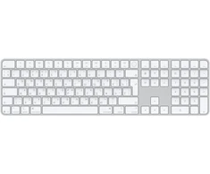 Apple Magic Keyboard with Touch ID and Numeric Keypad for Mac models with Apple silicon (USB–C) - RUS - White Keys - MXK73RS/A