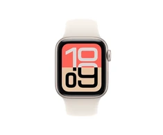 Apple Watch SE 3 GPS 40mm Starlight Aluminium Case with Starlight Sport Band - S/M - MEH34ET/A