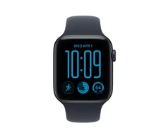 Apple Watch SE 3 GPS 44mm Midnight Aluminium Case with Navy Blue Sport Band - M/L - MJL94ET/A