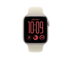 Apple Watch SE 3 GPS 44mm Starlight Aluminium Case with Sand Sport Band - S/M - MJL34ET/A