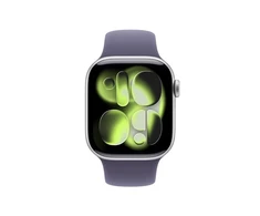 Apple Watch Series 11 GPS 42mm Silver Aluminium Case with Purple Fog Sport Band - M/L - MEU74ET/A