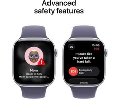 Apple Watch Series 11 GPS 42mm Silver Aluminium Case with Purple Fog Sport Band - M/L - MEU74ET/A