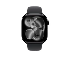 Apple Watch Series 11 GPS 46mm Jet Black Aluminium Case with Black Sport Band - S/M - MEUW4ET/A