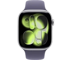 Apple Watch Series 11 GPS 46mm Silver Aluminium Case with Purple Fog Sport Band - M/L - MEVA4ET/A