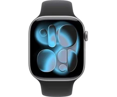 Apple Watch Series 11 GPS + Cellular 42mm Space Grey Aluminium Case with Black Sport Band - S/M - MF8A4ET/A