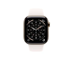 Apple Watch Series 11 GPS + Cellular 42mm Gold Titanium Case with Light Blush Sport Band - M/L - MF8X4ET/A