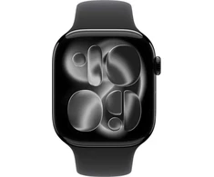 Apple Watch Series 11 GPS + Cellular 46mm Jet Black Aluminium Case with Black Sport Band - S/M - MFC24ET/A