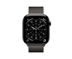Apple Watch Series 11 GPS + Cellular 46mm Slate Titanium Case with Slate Milanese Loop - M/L - MFD44ET/A