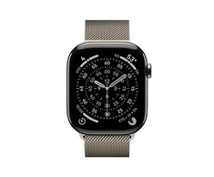 Apple Watch Series 11 GPS + Cellular 46mm Natural Titanium Case with Natural Milanese Loop - M/L - MFD04ET/A