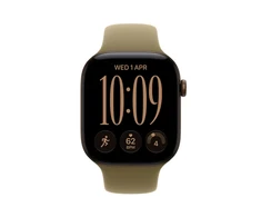 Išmanusis laikrodis Apple Watch Series 12 GPS 42 mm tamsiai bronzinio aliuminio korpusas su alyvuogių sportine apyranke – S/M – MJEF4ET/A