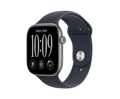 Išmanusis laikrodis Apple Watch Series 12 GPS 42mm Kosminė pilka Aliuminio Case with Navy Mėlyna Sport Band - S/M