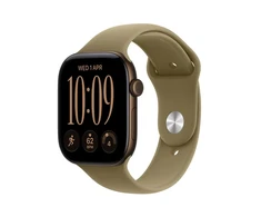 Išmanusis laikrodis Apple Watch Series 12 GPS 46mm Dark Bronze Aliuminio Case with Olive Sport Band - S/M - MJEQ4ET/A
