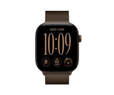 Išmanusis laikrodis Apple Watch Series 12 GPS + Cellular 46 mm tamsiai bronzinio aliuminio korpusas su tamsiai bronzine Milano kilpine apyranke - M/L - MKDG4ET/A