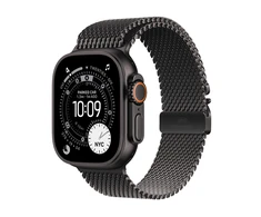 Apple Watch Ultra 3 GPS + Cellular 49mm Black Titanium Case with Black Titanium Milanese Loop - Medium - MF1Q4ET/A