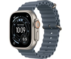 Apple Watch Ultra 3 GPS + Cellular 49mm Natural Titanium Case with Anchor Blue Ocean Band - MEWH4ET/A