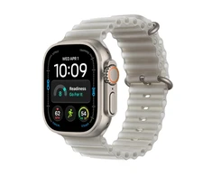 Išmanusis laikrodis Apple Watch Ultra 4 GPS + Cellular 49mm Natural Titanium Case with Translucent Pilkas Ocean Band