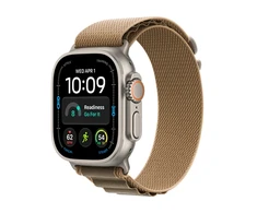 Išmanusis laikrodis Apple Watch Ultra 4 GPS + Cellular 49mm Natural Titanium Case with Desert Alpine Loop - M
