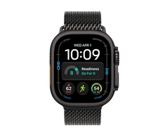 Apple Watch Ultra 4 GPS + Cellular 49mm Black Titanium Case with Black Titanium Milanese Loop - S - MJAU4ET/A