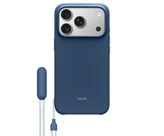 Apple „Beats iPhone 17 Pro“ dėklas su atlošu, „MagSafe“ ir kameros valdymu – mėlynos spalvos