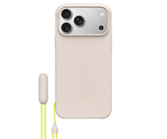 Apple „Beats iPhone 17 Pro Max“ dėklas su atlošu, „MagSafe“ ir kameros valdymu – rausvos spalvos akmenukais