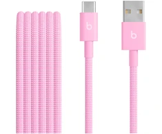Beats USB-A to USB-C Woven Cable (1.5m) - Power Pink - MK8R4ZM/A