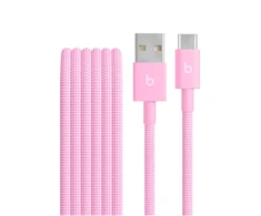 Beats USB-A to USB-C Woven Cable (1.5m) - Power Pink