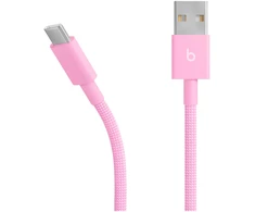 Beats USB-A to USB-C Woven Cable (1.5m) - Power Pink - MK8R4ZM/A