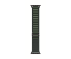 Apple 49mm Dark Žalias Alpine Loop - Large - Juoda Titano apdaila