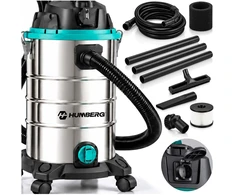 Humberg Dulkių siurblys pramoninis 30 l 3600 W be maišelio na mokro i sucho HM-409