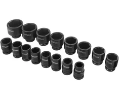 Kraftdele Suktukas + prailgintuvai + smūginės galvutės 3/4" 21 vnt. KD11868