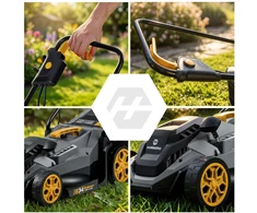 Lengva ir galinga elektrinė vejapjovė su reguliavimu 1400 W 34 cm Humberg HM-612