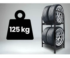 Padangų stovas Humberg HM-388 metalinis 4 padangoms