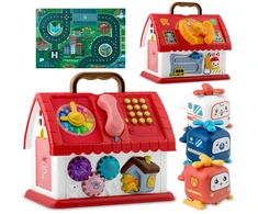 Edukacinis žaislinis namelis su telefonu RK-754 Ricokids