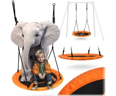 Neo-Sport Swingo XXL „Crow's Nest“ sūpynės, oranžinės, 95 cm
