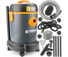 Powermat Daugiafunkcinis baseino dulkių siurblys, 1600W didelė galia, 25L talpos tūris, tvenkiniams, sodams, garažams, šlapiam ir sausam valymui