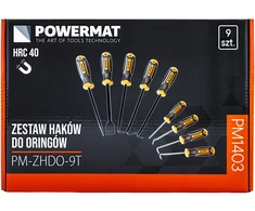 Powermat KABLIAI SMALIGALIAI + GRANDIKLIS RINKINYS 9 DAL. PM-ZHDO-9T