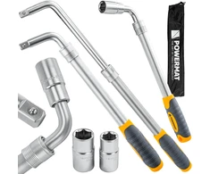 Powermat TELESKOPINIS RATŲ VERŽLIARAKTIS 1/2" 350-530mm + GALVUTĖS PM-KLDK-530T