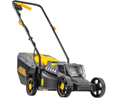 Powermat Akumuliatorinė vejapjovė, 20 V, 320 mm pjovimo plotis, su 2x 4 Ah akumuliatoriais, sodo priežiūrai, lengva naudoti