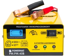 Powermat Mikroprocesorinis akumuliatoriaus įkroviklis 6/12V PM-PM-40B