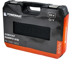Powermat ANTGALVIŲ RAKTŲ RINKINYS 108 vnt. 1/2" | 1/4" PM-ZKNB-108SU