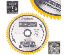 Powermat Tarcza widiowa do drewna 255x30 60z TDD-255x30x60Z