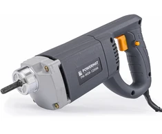 Powermat Betono vibratorius, pamatams, 1250W galia, 2 metrų velenas, betono tankintuvas, grindų plokščių vibratorius