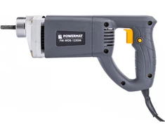 Powermat Betono vibratorius, pamatams, 1250W galia, 2 metrų velenas, betono tankintuvas, grindų plokščių vibratorius
